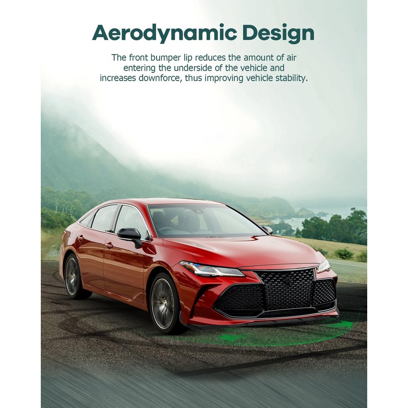 SCITOO Plastic Front Lip Spoiler fits for 2019-2021 for Toyota