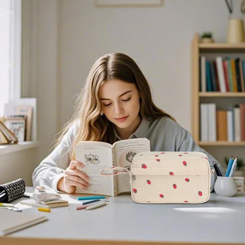 LOIDOU Girls Pencil Case Large Cute Stationery Pouch Pencil Bag