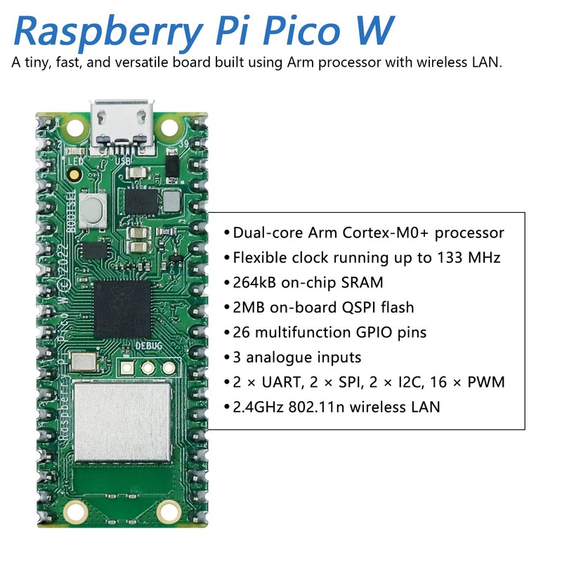 Freenove Mecanum Wheel Car Kit for Raspberry Pi Pico W