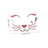 FOMIYES Cute Bunny Face Stickers for Easter Celebrations Temporary Animal