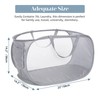 Durable Collapsible Laundry Baskets, Mesh Pop Up Laundry Hamper with
