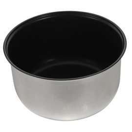 KICHOUSE - Forro para olla de arroz de acero inoxidable, accesorios para interiores, juego de 1 juego de olla, olla de cocina interior, olla de cocción para arroz, olla interior, olla de avena plateada
