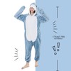 NEWCOSPLAY Unisex Adult Shark Onesie Pajamas Animal One Piece Costume