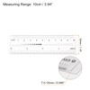HARFINGTON Film Flexible Ruler, 4 Inch, 0.1mm Scale, PET Plastic