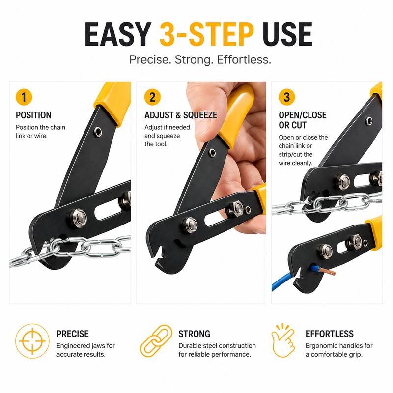 Jewelry Chain Pliers for Necklace & Bracelet Making – Precision
