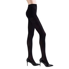 Natori Velvet Touch Opaque Control Top Tights (NAT-313) S/M/Black