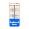 Registered Nurse Badge Buddy Vertical w/Height & Weight Conversion Charts
