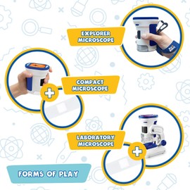 Big Minds - Digital Microscope for Kids | Science Kit for Kids 8-12 2” Screen | STEM Toys | Microscope Camera | Science Experiments for Kids | Pocket Microscopes & Lab Tools | Gifts for 8 Year Old