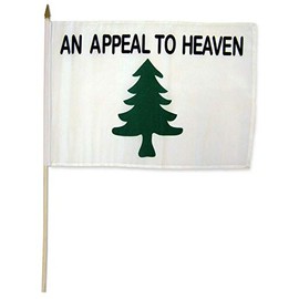 JumpingLight 12x18 12"x18" an Appeal to Heaven Stick Flag Wood Staff - Quality Flags