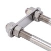 12x130mm Marine Bow Stern Eye U Bolt with Adjustable Screw