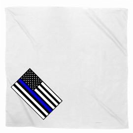 Thin Blue Line Dog Bandanas, Custom Dog Bandanas Police K9 Back The Blue - 3PK White CE4200DogTBL S3