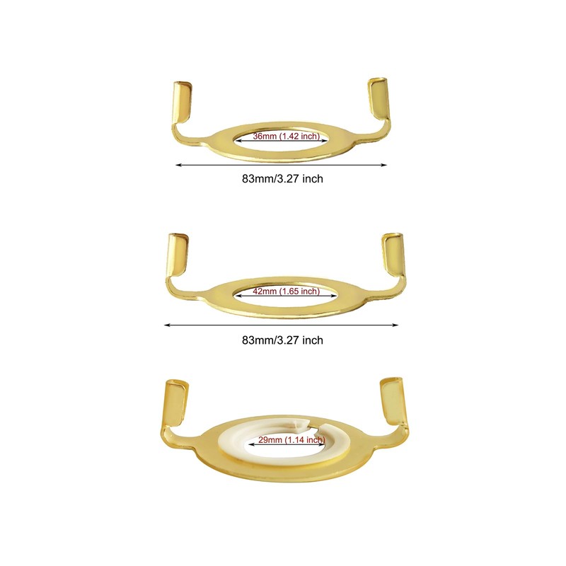 UNO Style Lamp Harp Saddle, E26 and E27 Phenolic Socket