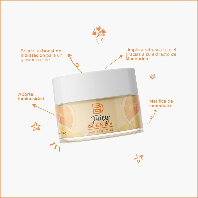 Blends Juicy Gel Hidratante Facial 4 en 1 Tangerine Euphoria