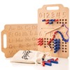 Hulats Montessori Counting Peg Board - Number & Letter Tracing