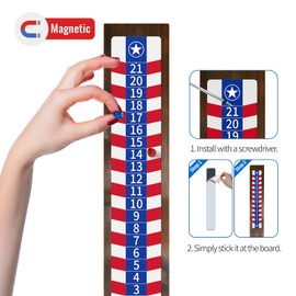 AIWEILUCK 1 PC Cornhole Scoreboards Black, Magnetic Decal with Score Keepers for Corn Hole Boards, Scoreboard for Cornhole Game Easy to Install Keep Track of The Score