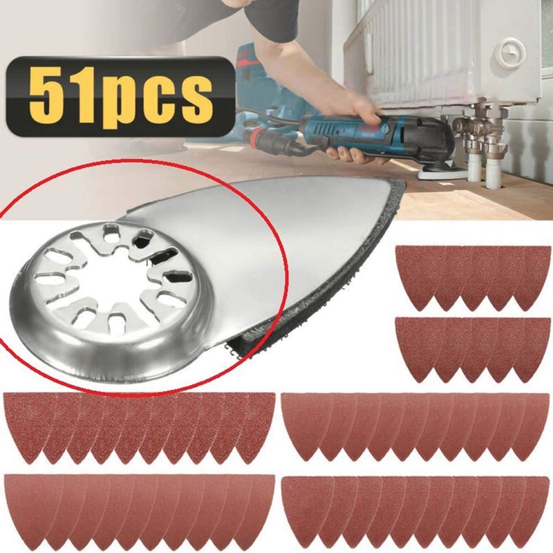 Finger Oscillating Multitool, Finger Sanding Sheets Sand Disc Kit, Sanding