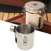 Coffee Canister Airtight Stainless Steel Kitchen Food Storage Container with