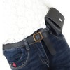 CHROME CRANE BLT049 Women's Leather Belt, Waist Bag, Pouch, Small