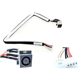ALIXCE AC DC Power Jack Socket Cable Harness for HP ProBook 4310s 4410t 4510 4510s 4515s 4710 4710s, P/N: 536538-001 6017B0199101