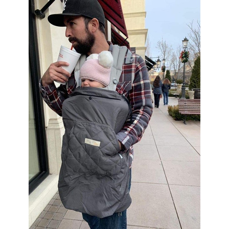 Bebamour universal hoodie, all seasons baby carrier cover, winter warm.