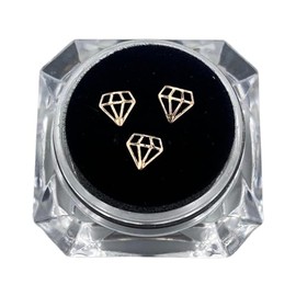 Marsrut- “Kit Profesional de Adorno de Gema de Dientes Dentales/Espárragos Blanqueadores Dientes con Cristal Dorado en Forma de Diamante