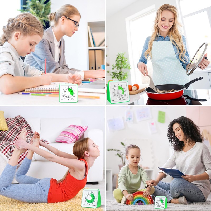 TimeLumi 60-Minute Visual Timer for Kids, Time Management Tool Study