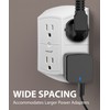 Fosmon 6-Outlet Wall Plug, Six Plug Outlet Adapter, Multiple 6