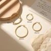 Fureylenx Gold Hoop Earrings 14K Gold Earrings for Women 30mm