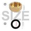 Pack of 8 Sealing Caps, 3/4 Inch with Seal, Brass