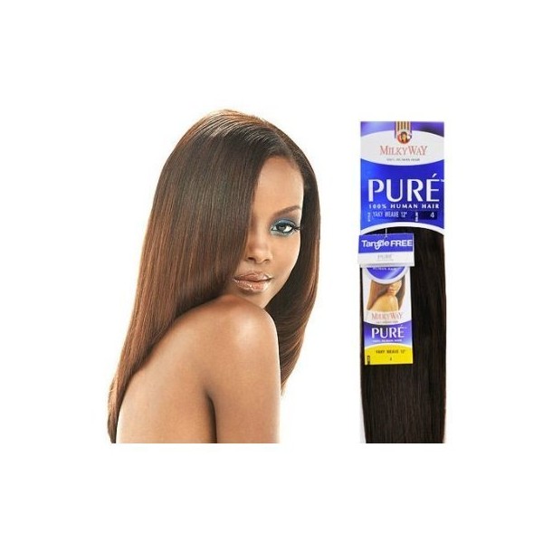 PURE YAKY (12", PURPLE) - Milkyway 100% Human Hair Extension