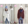 King Cole 5180 Knitting Pattern Womens Jackets and Hats in
