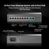 MokerLink 10 Port PoE Switch with 8 Port PoE+, 2