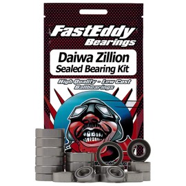 FastEddy Bearings Compatible with Daiwa Zillion Baitcaster Fishing Reel Rubber Sealed Bearing Kit