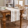 Tosleo Boho Table Runner Khaki Stripe Table Runner for Modern