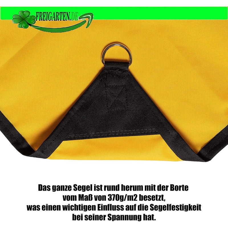 freigarten.de Awning Waterproof Sun Protection 100% Protection from UV Triangular