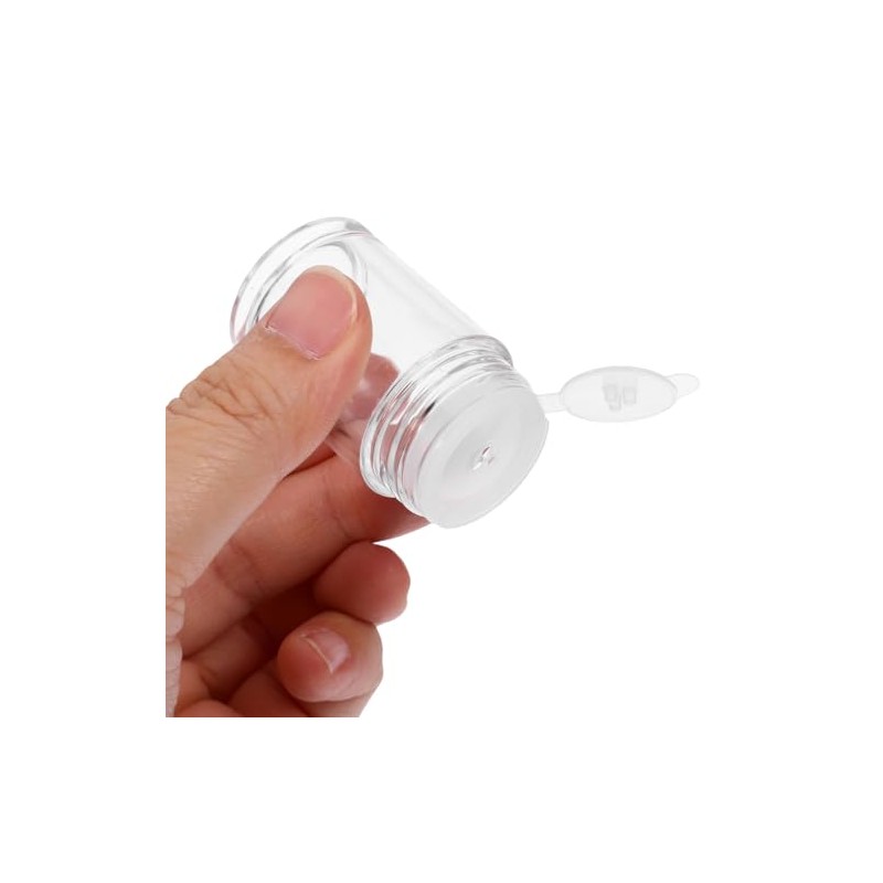 Bestyash Botella Polvo Suelto Tapa Flip Orificio Abierto Contenedor Base