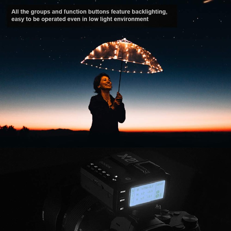 Godox X2T-N Wireless Flash Trigger Compatible with Nikon Camera Bluetooth