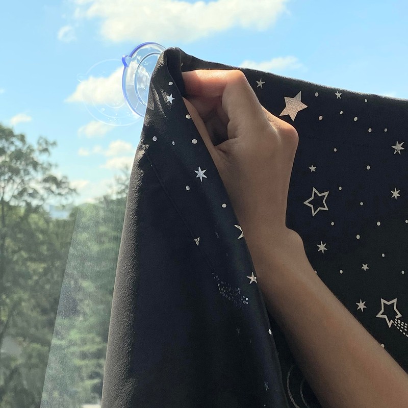 Sun Zero Lights Out Portable Travel 100% Blackout Suction Cup