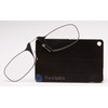 ThinOptics Reading Glasses + FlashCard Case | Black Frame, 1.00