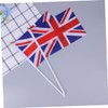 Tofficu Mini UK Flags 50pc Set of Britain Waving Flags