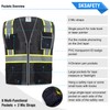 SKSafety Chaleco de seguridad reflectante de alta visibilidad, cumple con