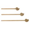 3PCS Cabinet Key Latch Leaf Shaped Cabinet Locking Pin Brass