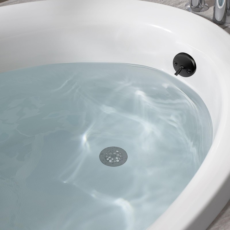 Trip Lever Bathtub Drain Kit with Strainer - No putty