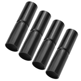Antrader Top Rail Sleeve 1-3/8",4Pcs Heavy Duty Top Rail Fence Sleeve Chain Link Fence Top Rail Sleeves Chain Link Fence Top Rail Adapter Pipe Connector,Black