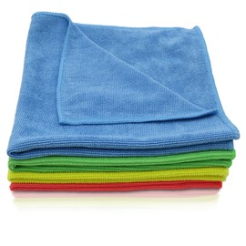 awiwa Microfibre Cleaning Cloth & Microfibre Cleaning Cloth for Kitchen, Bathroom and Car Care (Set of 4)