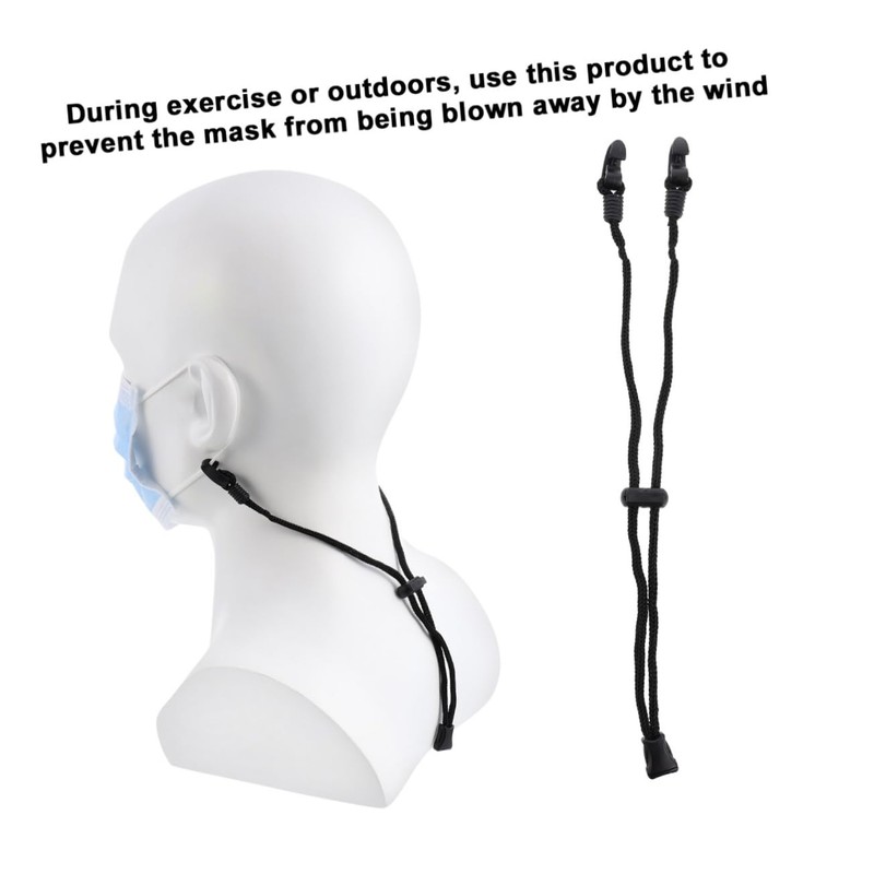 Mikinona 3Pcs Mask Extend Strap Removable Ear Saver for Standard