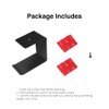 Mt.Jun Aluminum Under-Desk Headphone Hook, with Strong Adhesive VHB Tape,