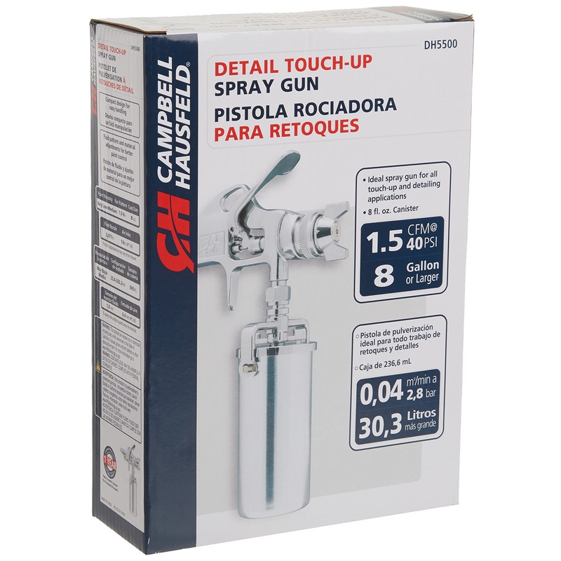 Detail Paint Sprayer Gun - Pattern and Fluid Control Handheld