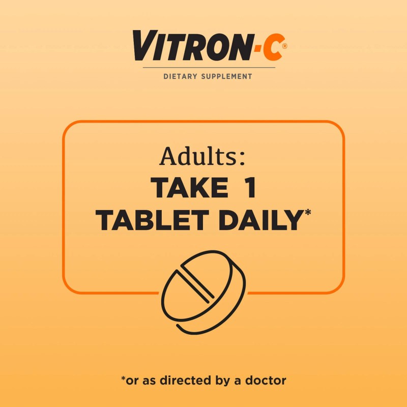 Vitron-C Iron Supplement, Immunity Support Iron Supplements with Vitamin C,