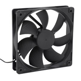 Black Computer Case Fans, 3000RPM High Performance Cooling Fan, High-Speed Case Fan, Long Life Up to 30,000 Hours, 12V, 2pin, 5 Years, Compatible with Desktop